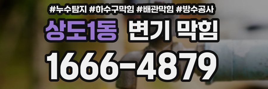 상도1동 변기 막힘