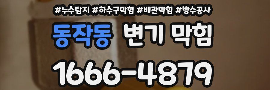 동작동 변기 막힘