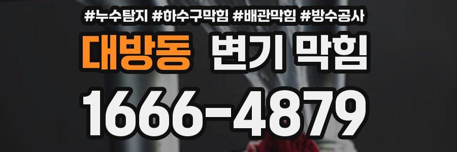 대방동 변기 막힘