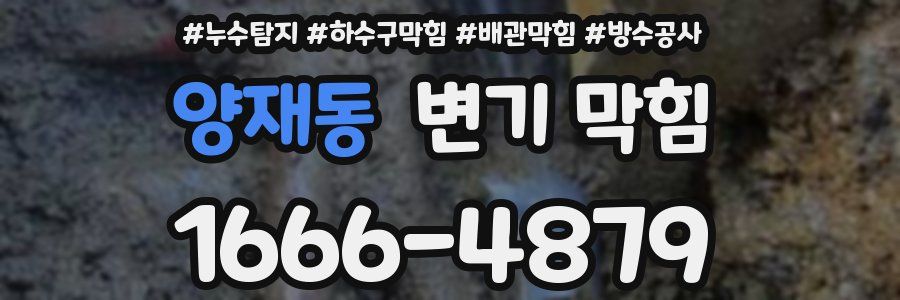 양재동 변기 막힘