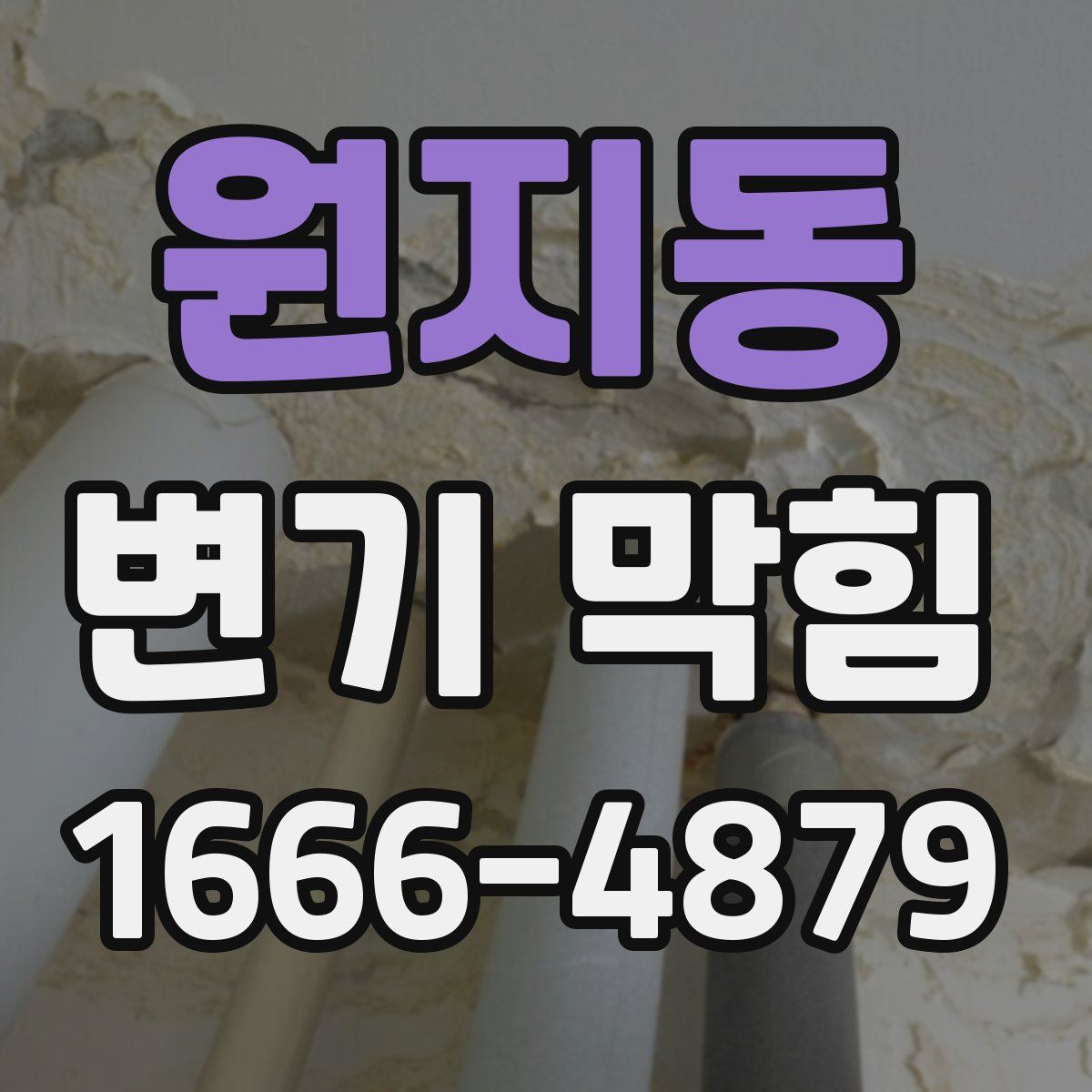 원지동 변기 막힘