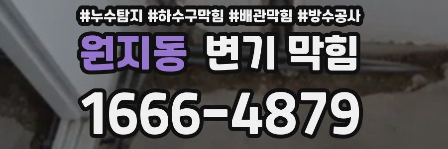 원지동 변기 막힘