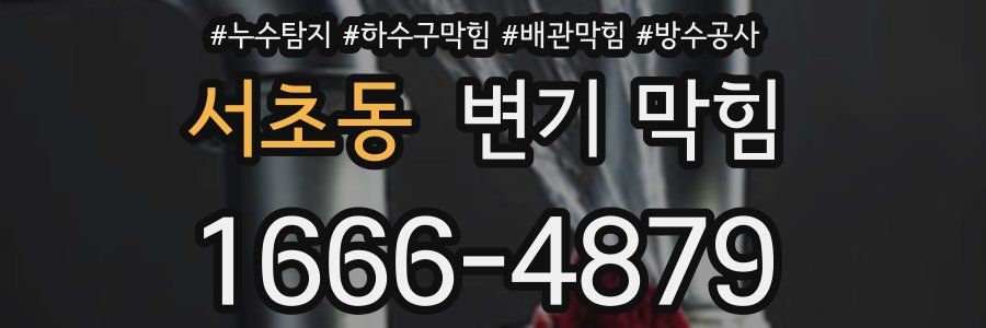 서초동 변기 막힘