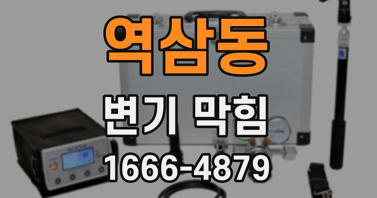 역삼동 변기 막힘