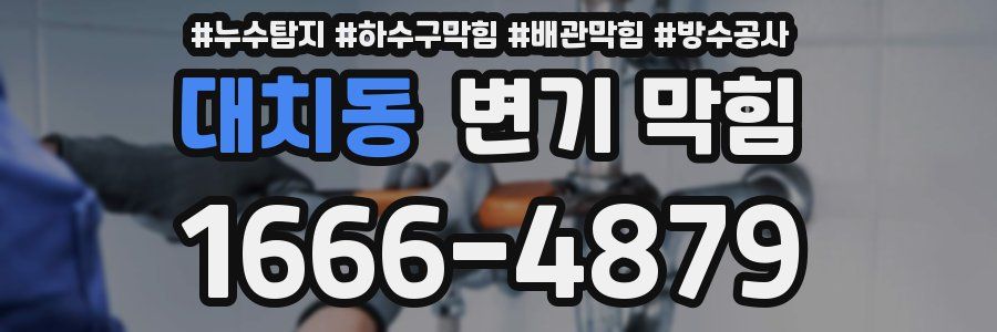 대치동 변기 막힘