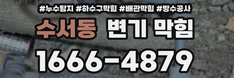 수서동 변기 막힘