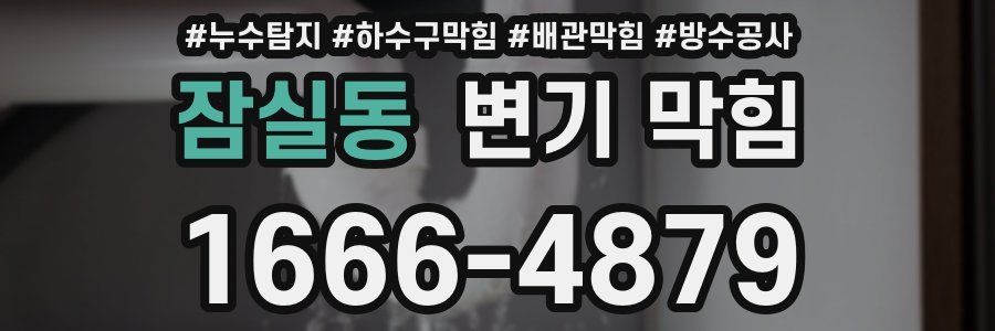 잠실동 변기 막힘