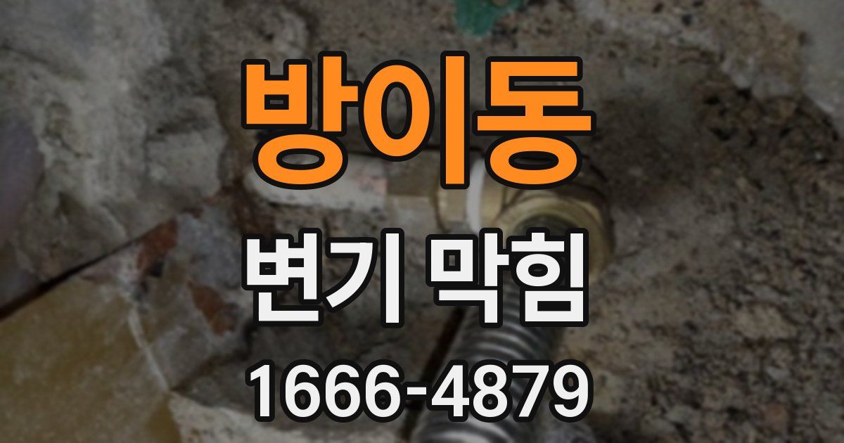 방이동 변기 막힘