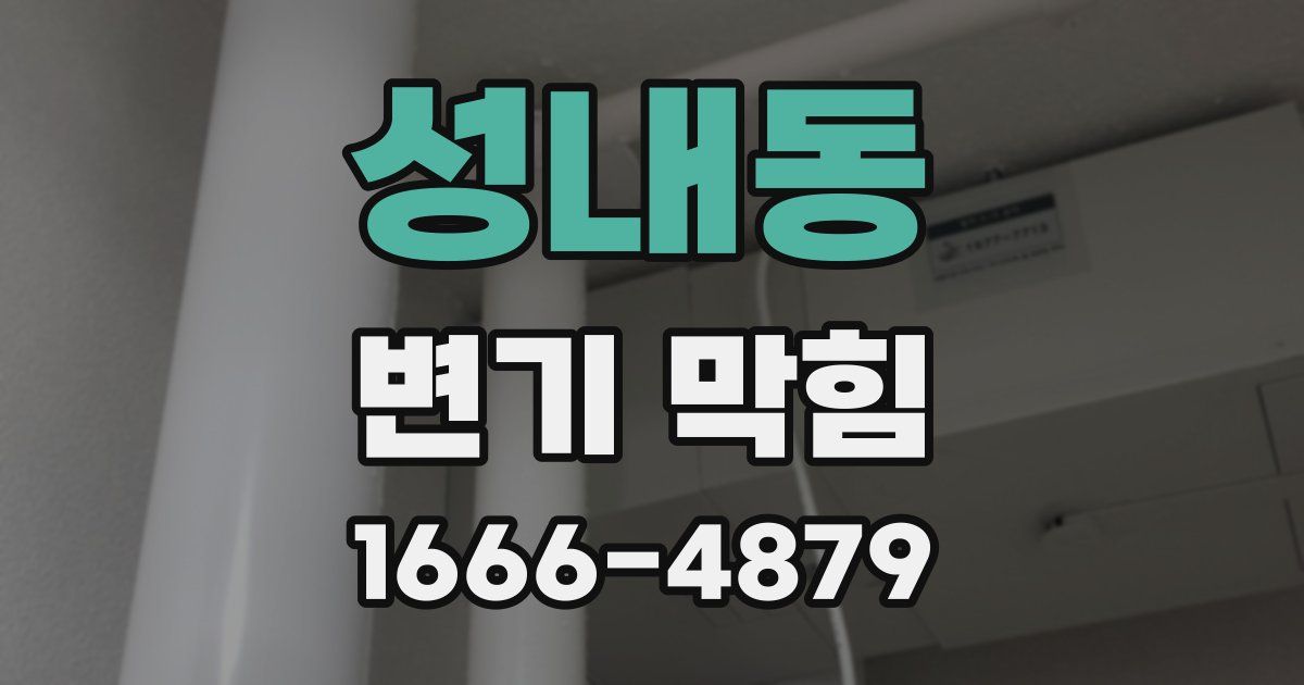 성내동 변기 막힘