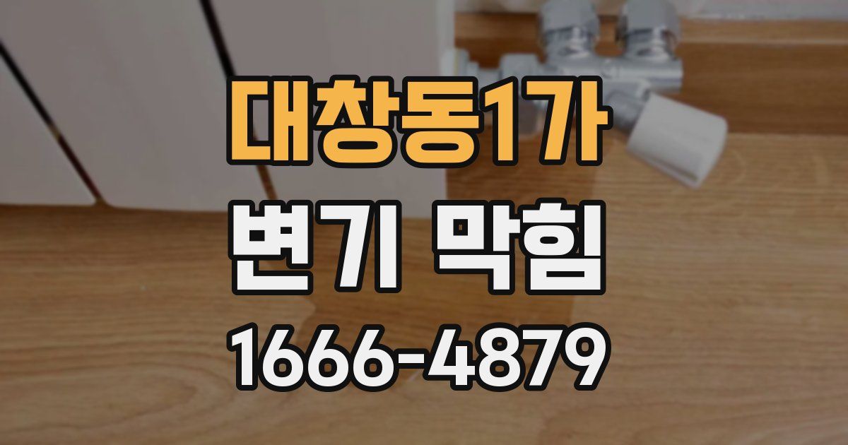 대창동1가 변기 막힘