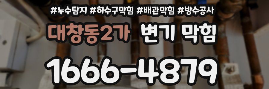 대창동2가 변기 막힘