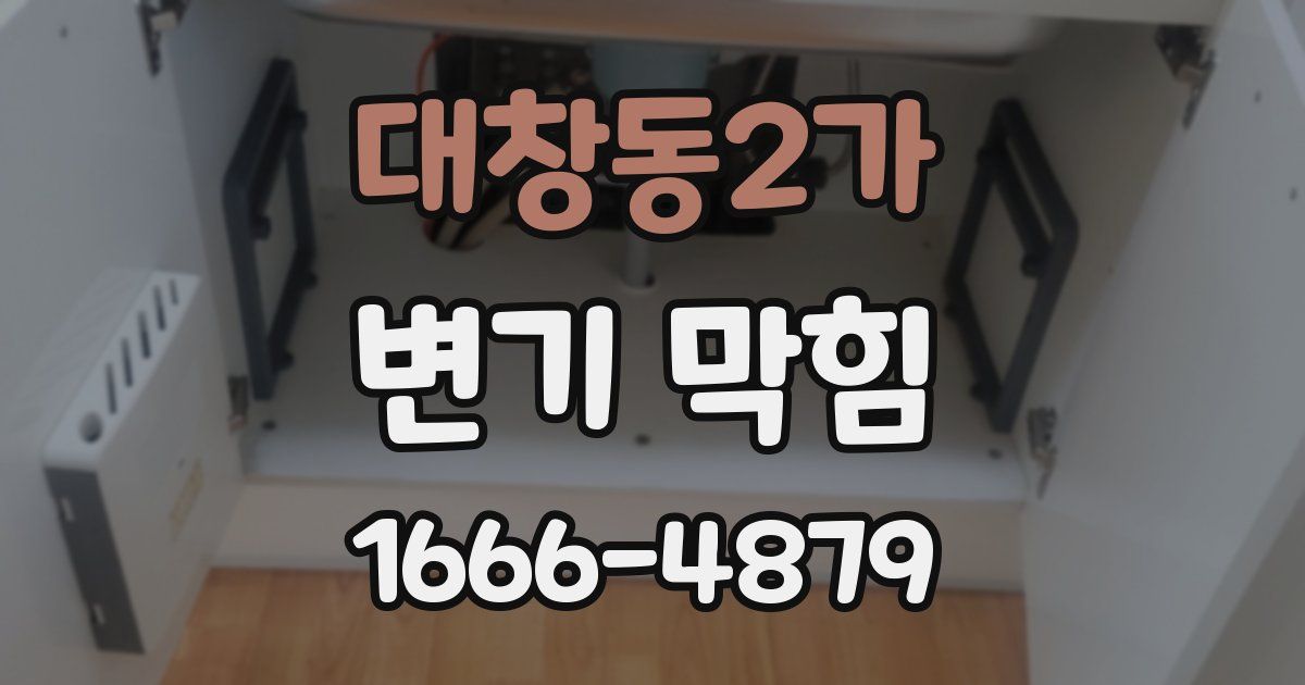 대창동2가 변기 막힘