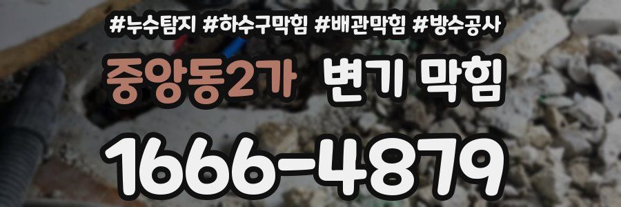 중앙동2가 변기 막힘
