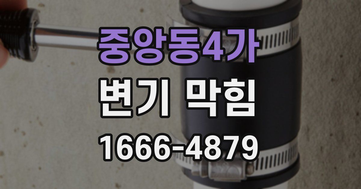 중앙동4가 변기 막힘