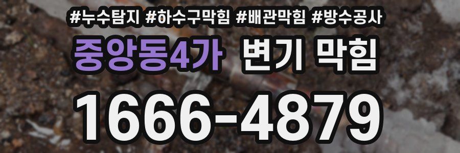 중앙동4가 변기 막힘