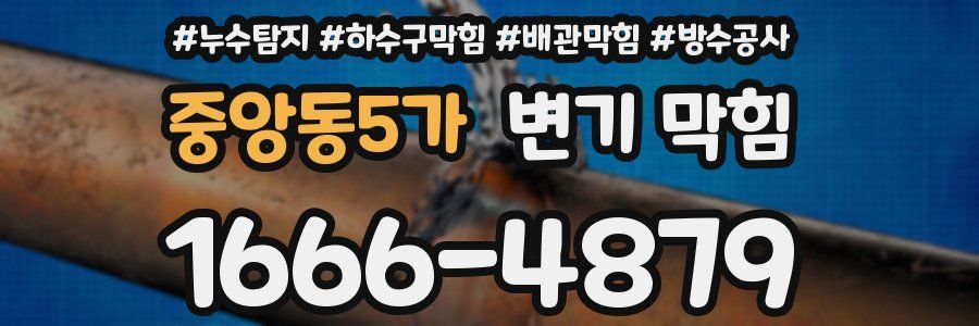 중앙동5가 변기 막힘