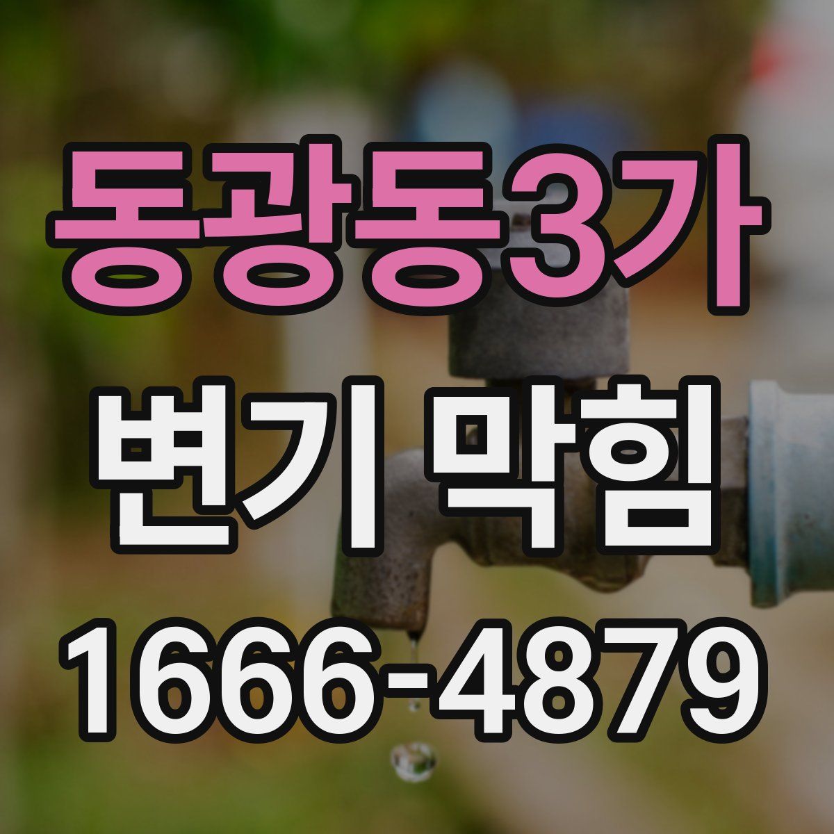 동광동3가 변기 막힘