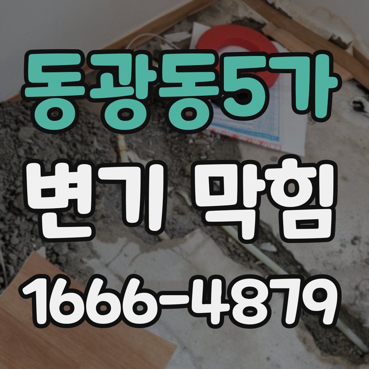 동광동5가 변기 막힘