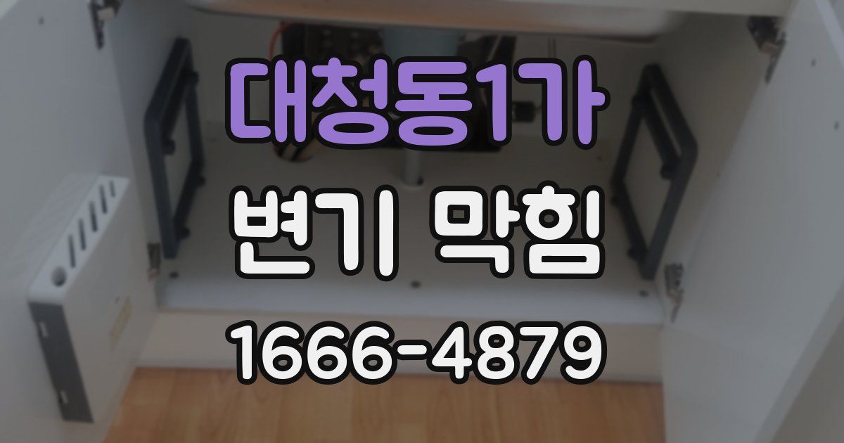 대청동1가 변기 막힘