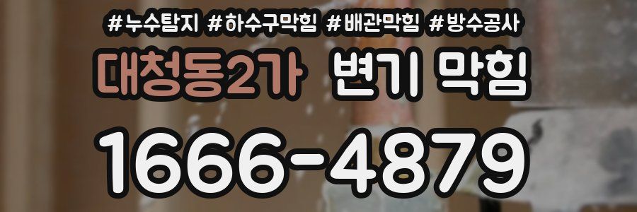 대청동2가 변기 막힘