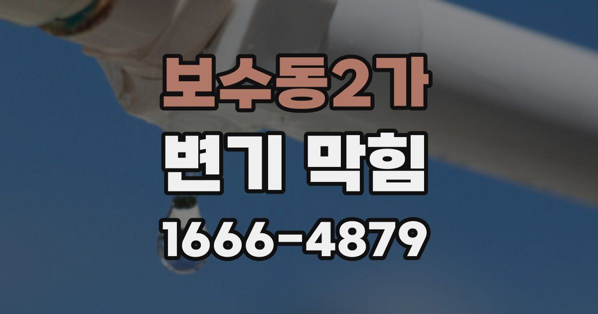 보수동2가 변기 막힘