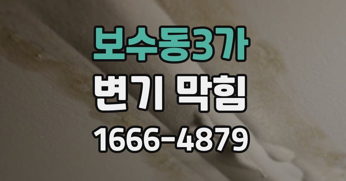 보수동3가 변기 막힘