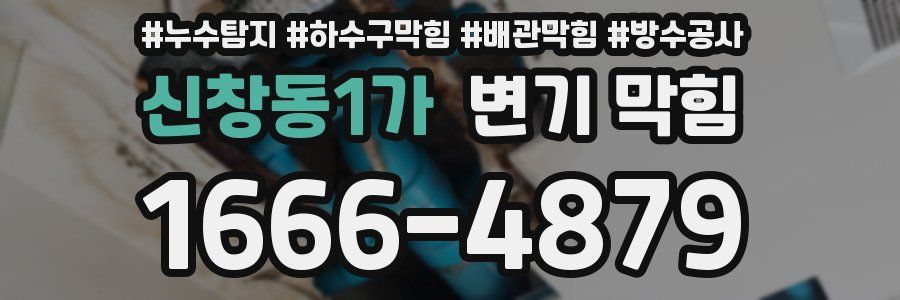 신창동1가 변기 막힘