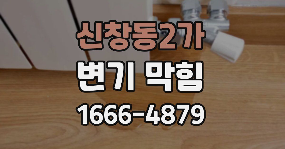신창동2가 변기 막힘