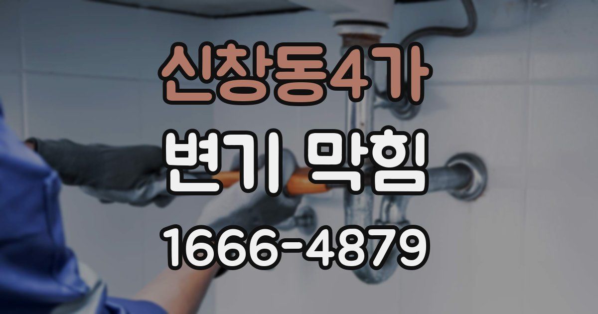 신창동4가 변기 막힘