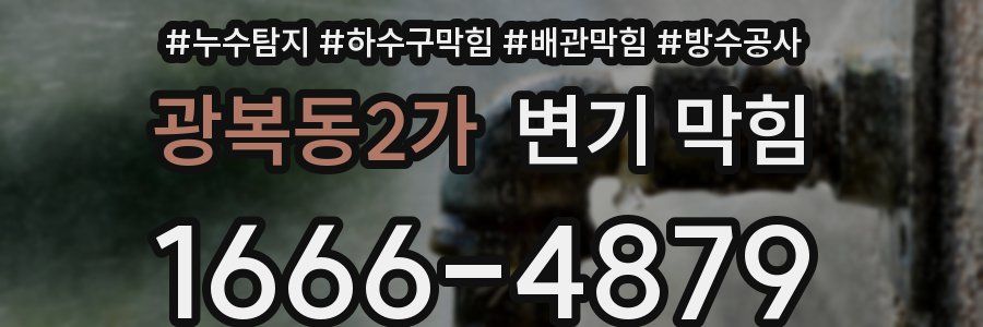 광복동2가 변기 막힘