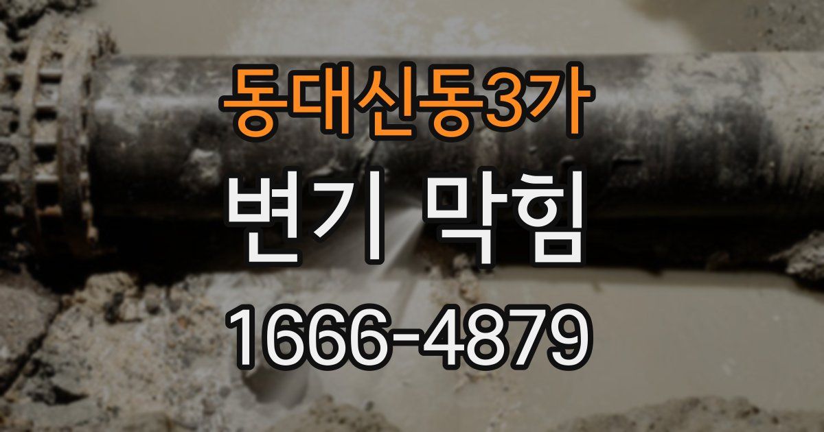 동대신동3가 변기 막힘