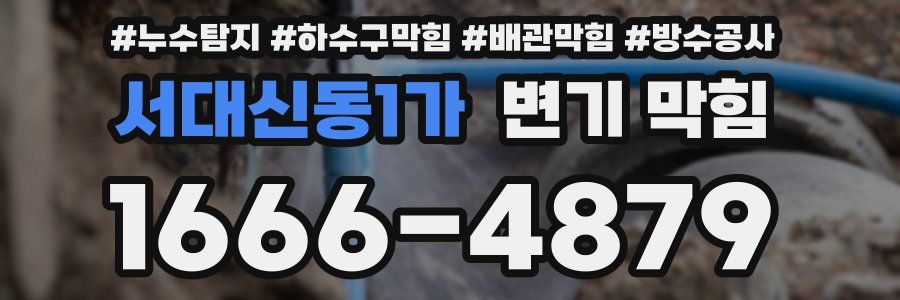 서대신동1가 변기 막힘