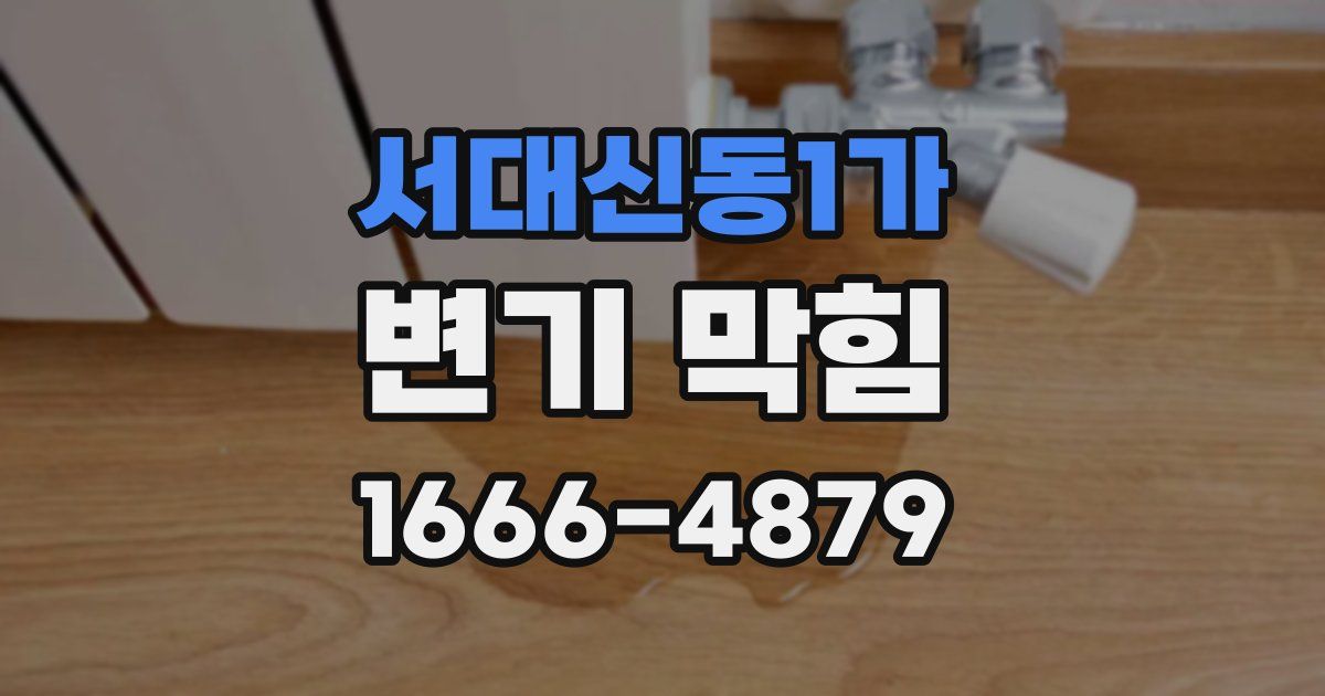 서대신동1가 변기 막힘