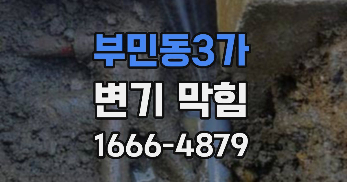 부민동3가 변기 막힘