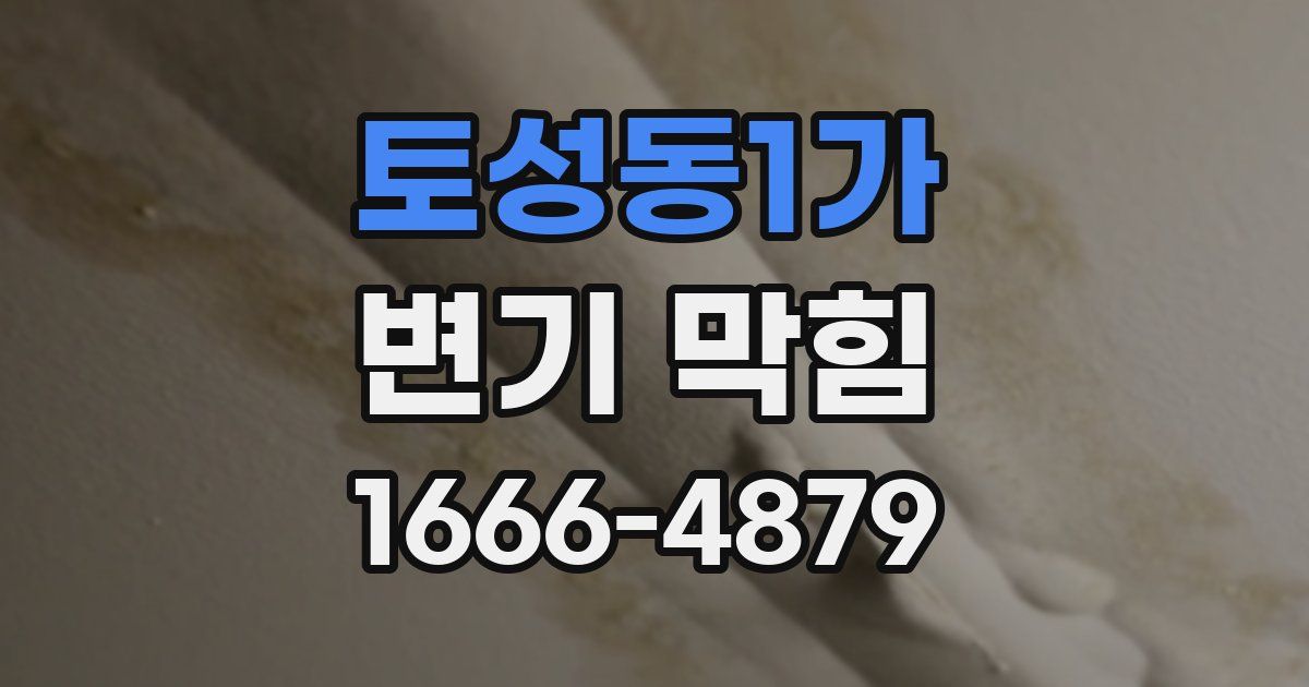 토성동1가 변기 막힘