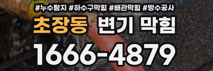 초장동 변기 막힘