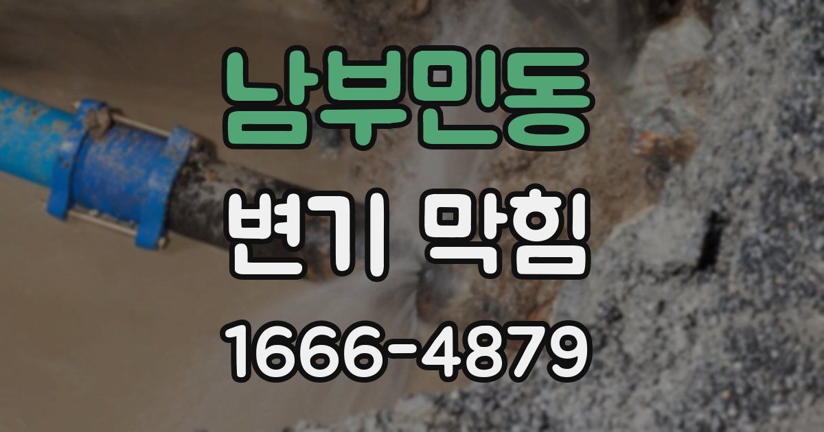 남부민동 변기 막힘