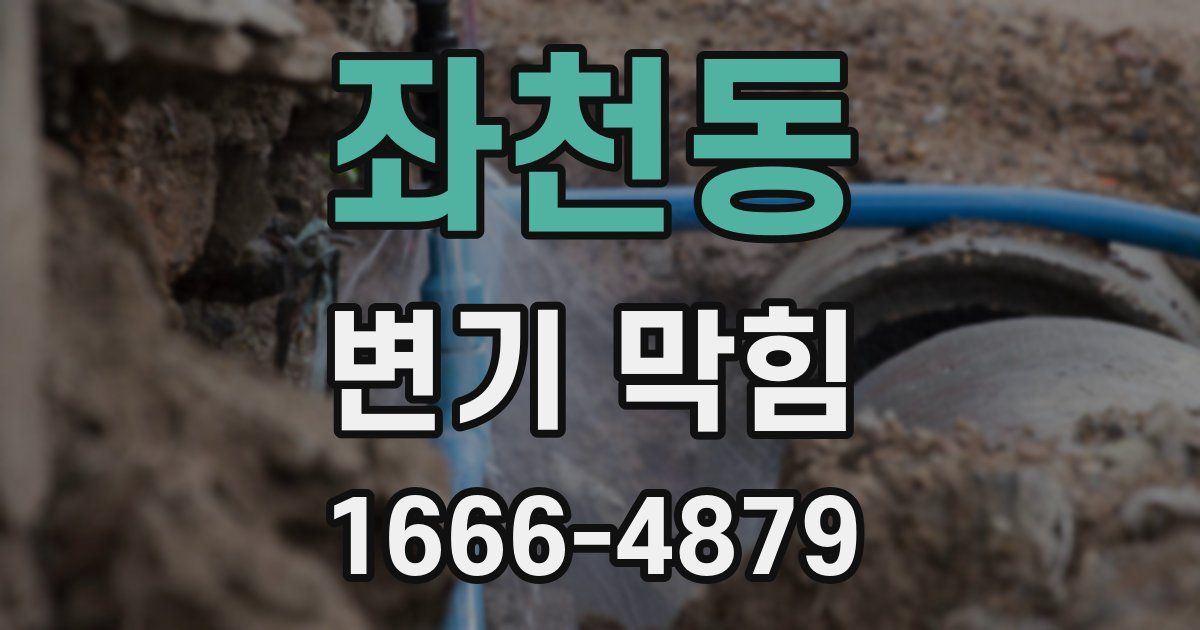 좌천동 변기 막힘