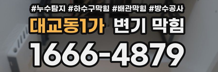 대교동1가 변기 막힘