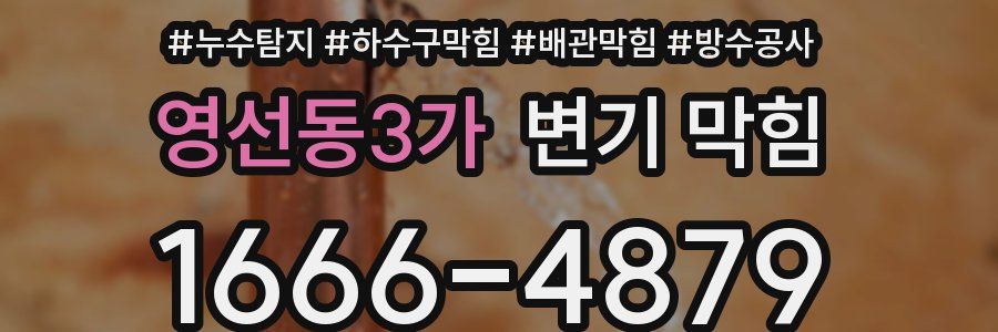 영선동3가 변기 막힘
