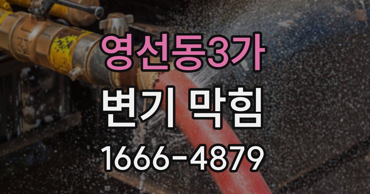 영선동3가 변기 막힘
