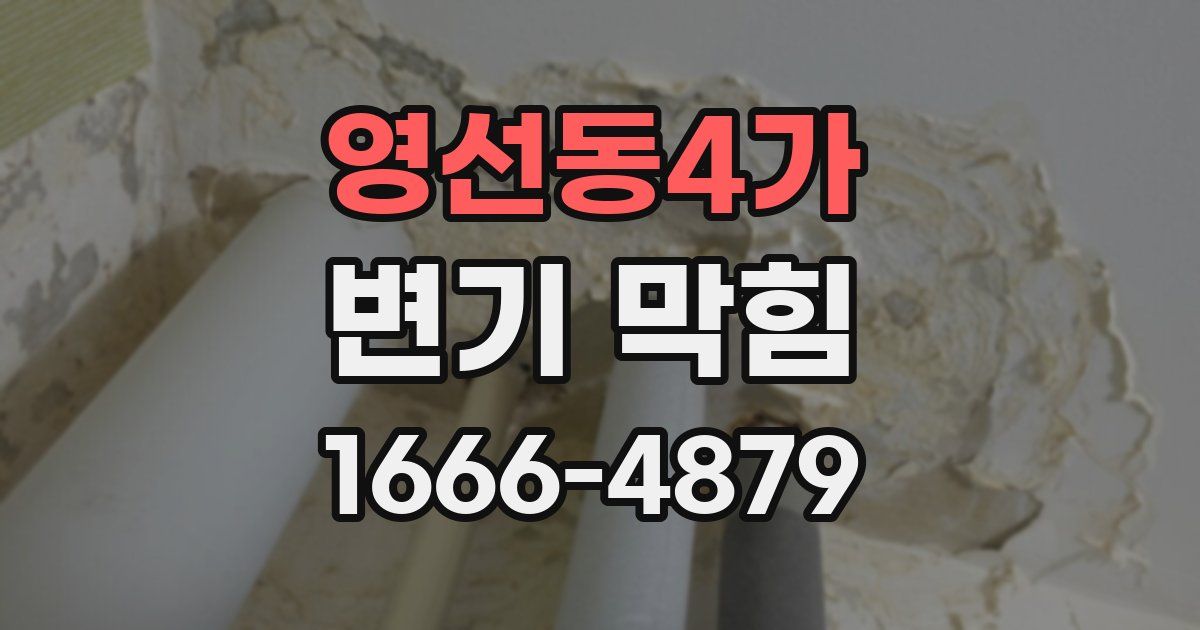 영선동4가 변기 막힘