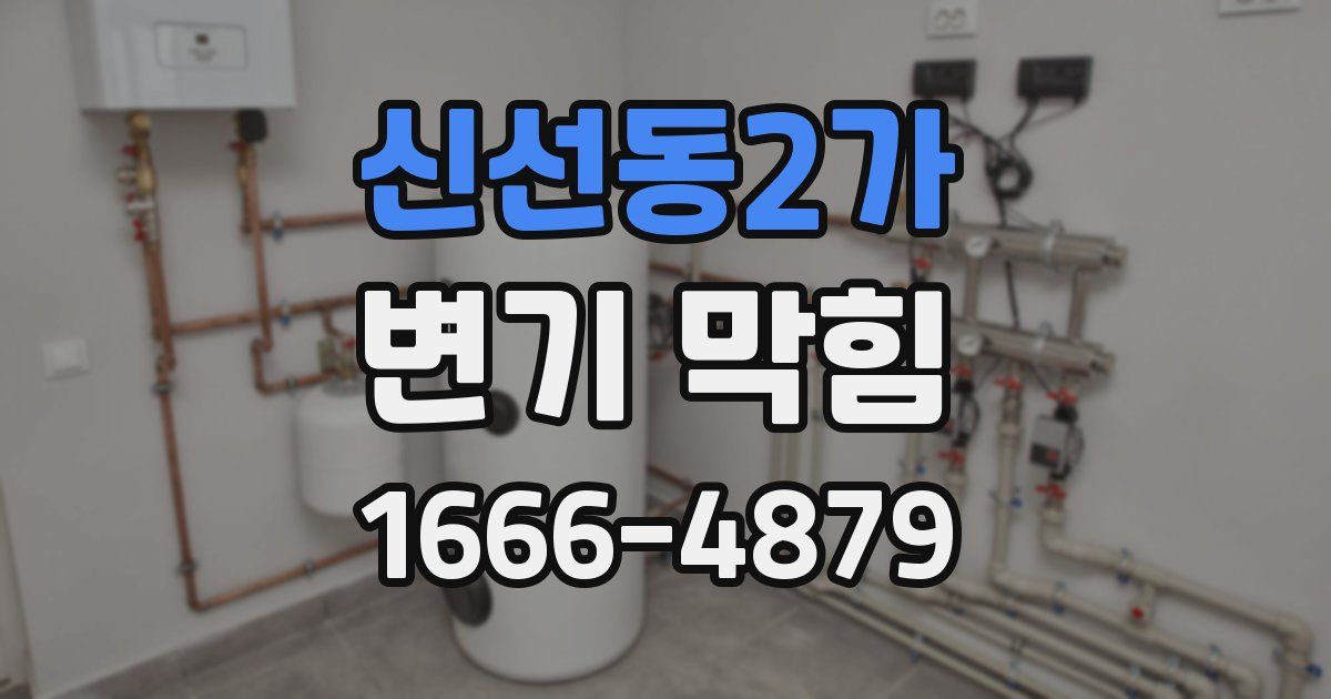 신선동2가 변기 막힘