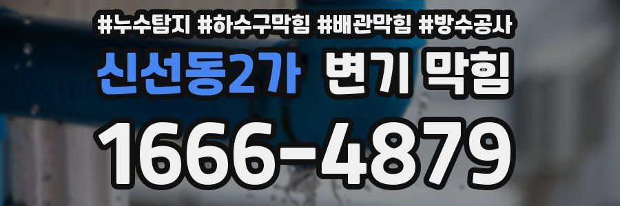 신선동2가 변기 막힘