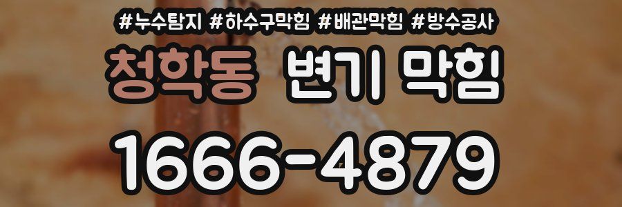 청학동 변기 막힘