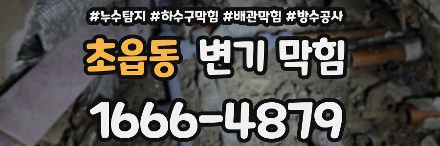 초읍동 변기 막힘