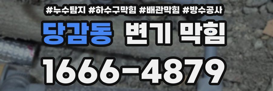 당감동 변기 막힘