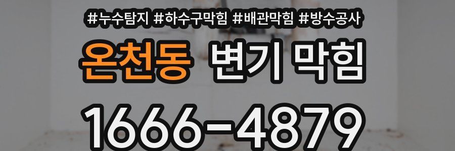 온천동 변기 막힘