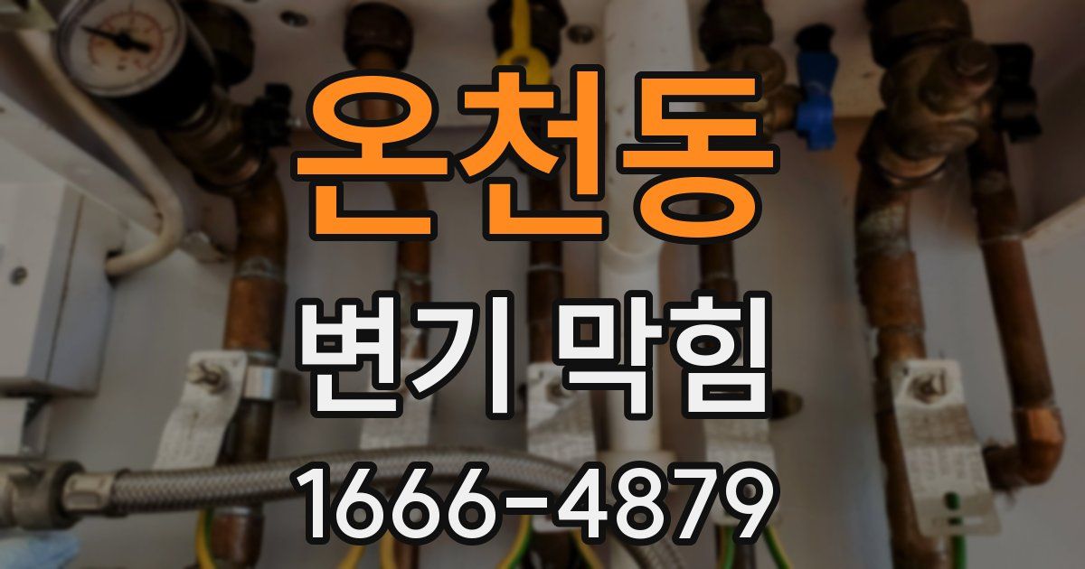 온천동 변기 막힘