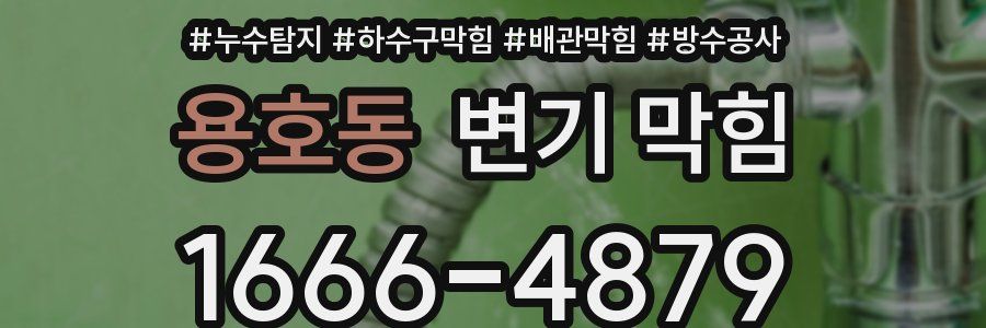 용호동 변기 막힘